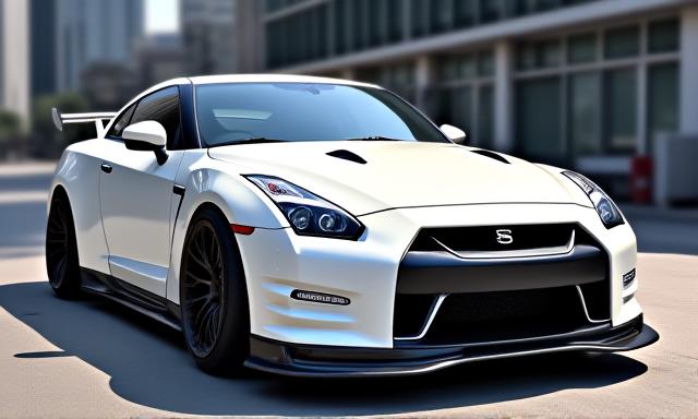 チューニング済みの白いR35